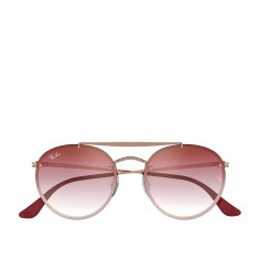 Launching - Gold Brown Pink Gradient Full Rim Round Vincent Sunglasses