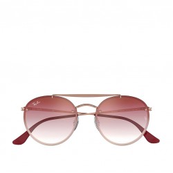 Launching - Gold Brown Pink Gradient Full Rim Round Vincent Sunglasses